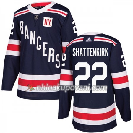 New York Rangers Dresy Kevin Shattenkirk 22 2018 Winter Classic Adidas Modrá Authentic - Pánské